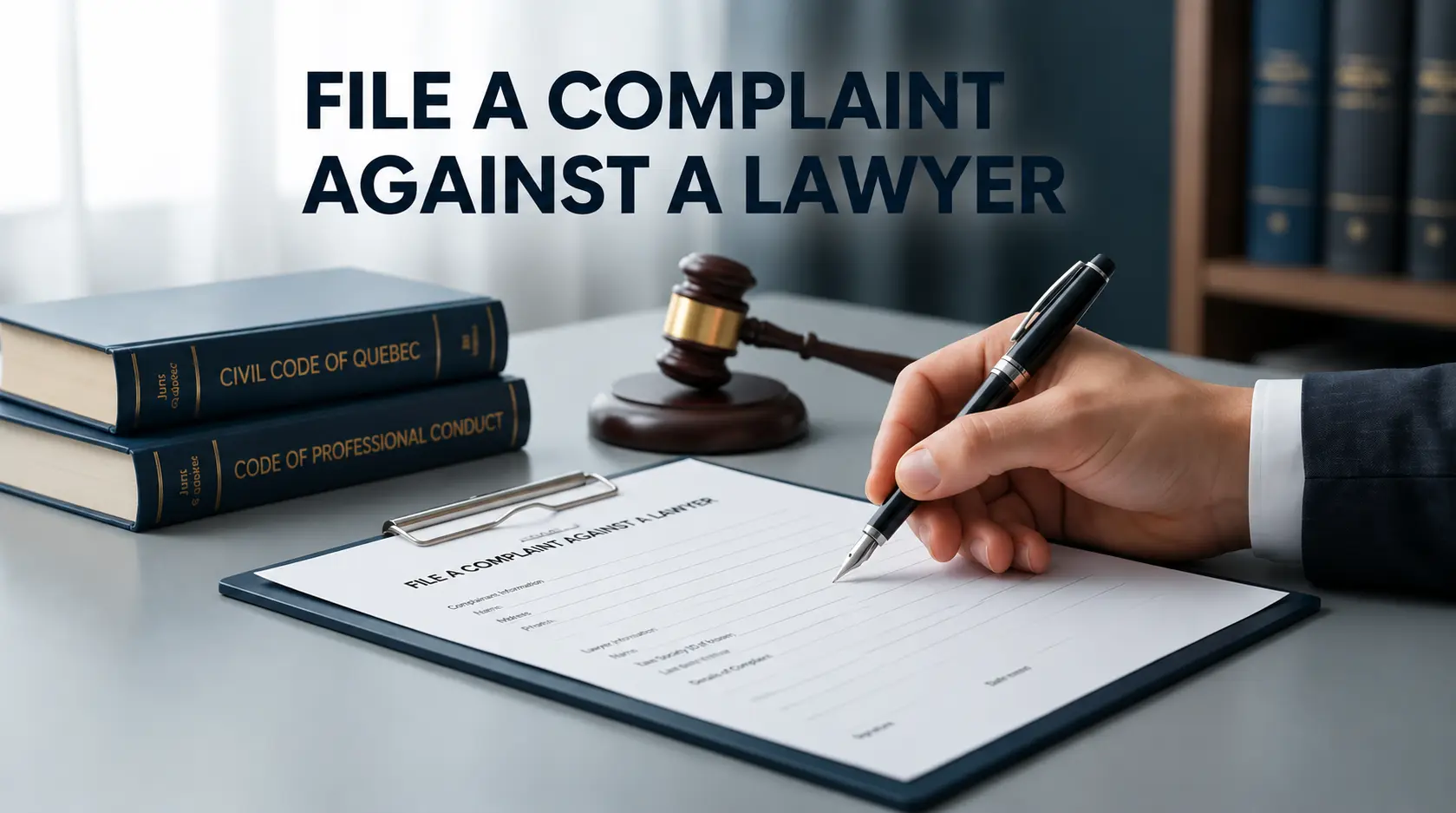 Guide to file a complaint against a lawyer in Quebec