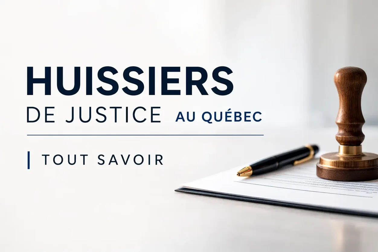 Huissiers de justice au Québec — Tout savoir — Guide pratique