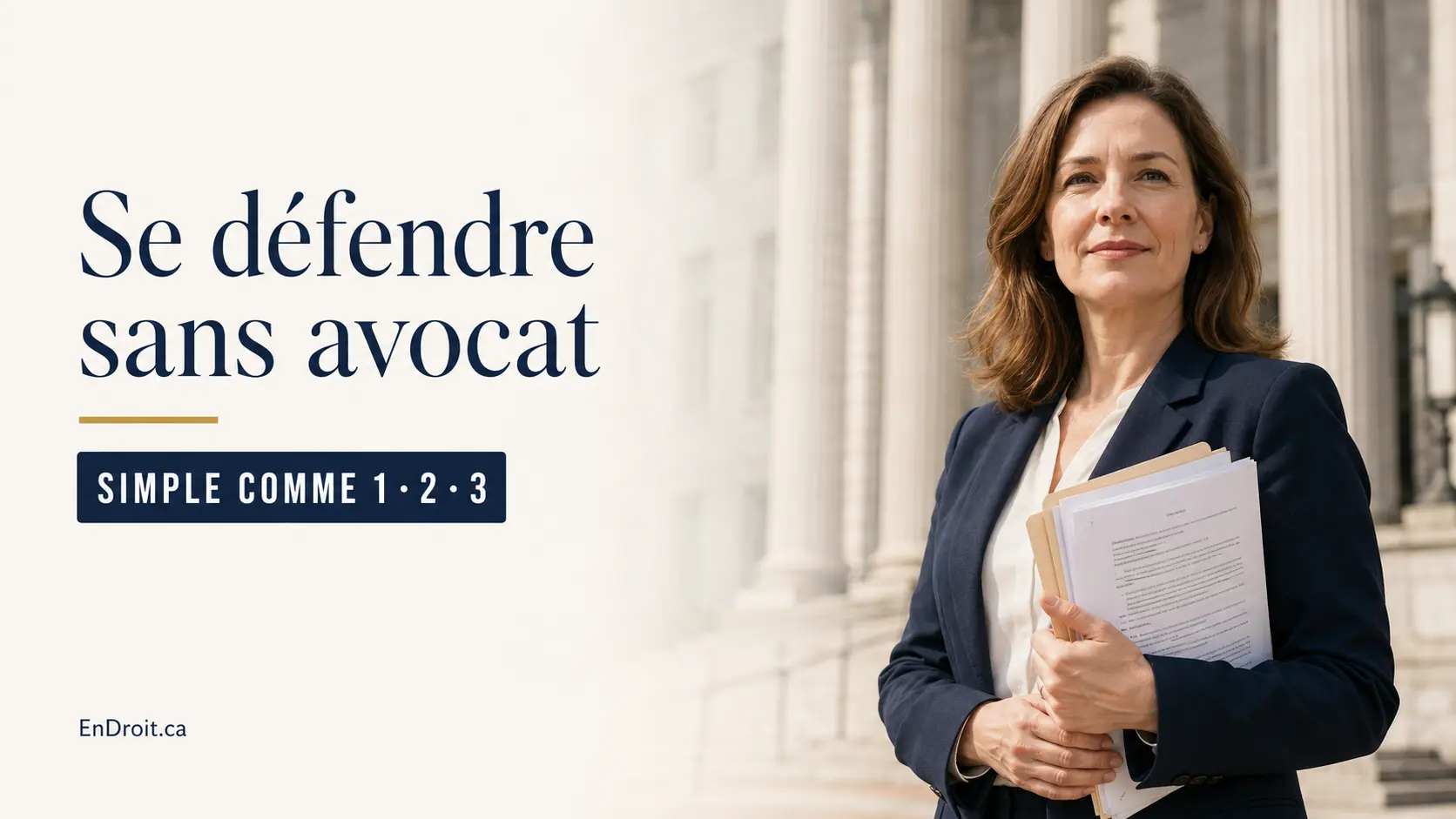 Se défendre sans avocat au Québec, simple comme 1-2-3 avec l'IA | EnDroit.ca