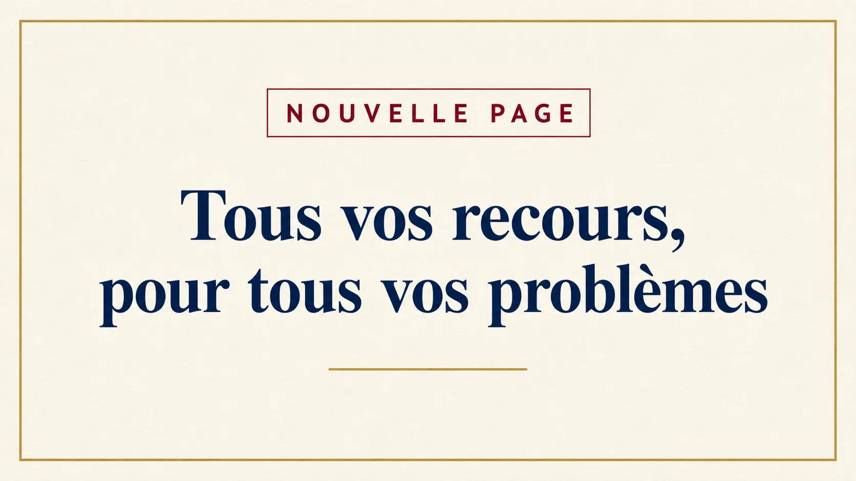 Nouvelle page — Tous vos recours, pour tous vos problèmes | EnDroit.ca