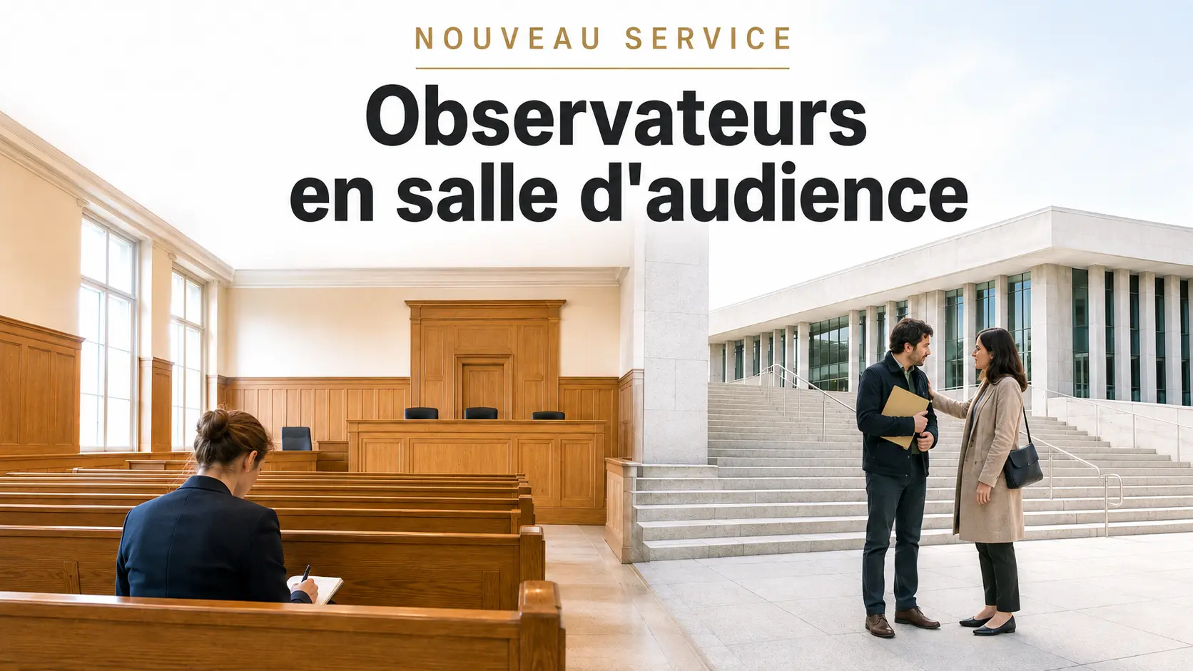 Observateur en salle d'audience, un service gratuit | EnDroit.ca